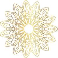 Royal Mandala design with golden gradient, background, pattern vector
