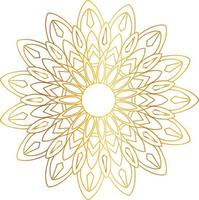 diseño de mandala real con degradado dorado, fondo, patrón vector