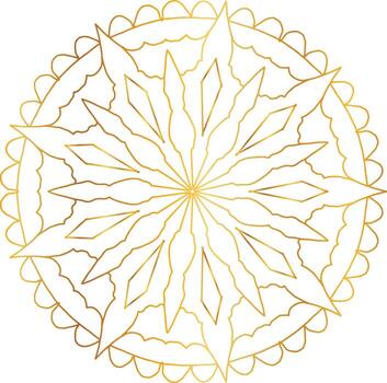 Royal Mandala design with golden gradient, background, pattern vector