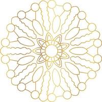 Royal Mandala design with golden gradient, background, pattern vector