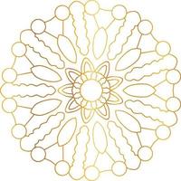 Royal Mandala design with golden gradient, background, pattern vector