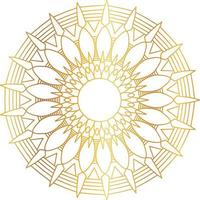 Royal Mandala design with golden gradient, background, pattern vector