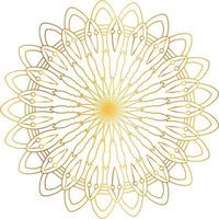Royal Mandala design with golden gradient, background, pattern vector