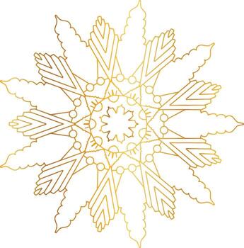Royal Mandala design with golden gradient, background, pattern vector