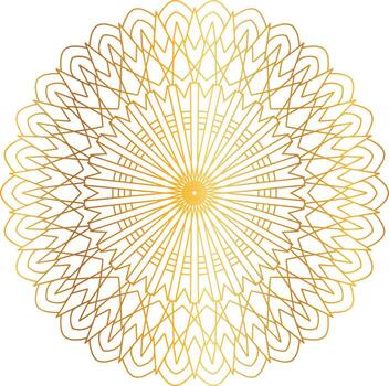 Royal Mandala design with golden gradient, background, pattern vector