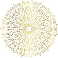 diseño de mandala real con degradado dorado, fondo, patrón vector