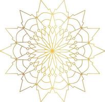 Royal Mandala design with golden gradient, background, pattern vector
