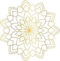 Royal Mandala design with golden gradient, background, pattern vector