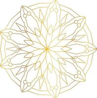 Royal Mandala design with golden gradient, background, pattern vector