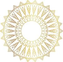 Royal Mandala design with golden gradient, background, pattern vector