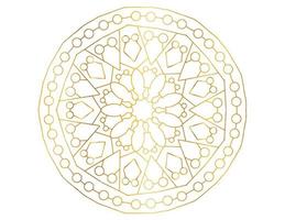 Mandala Art with golden gradient, designing, background, vector