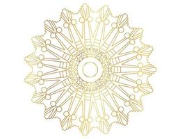 Golden gradient mandala design with royal art vector