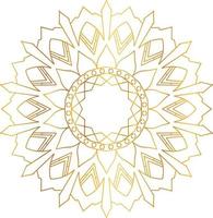 Royal Mandala design with golden gradient, background, pattern vector