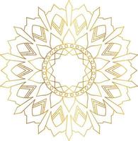 diseño de mandala real con degradado dorado, fondo, patrón vector