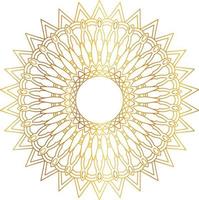 Royal Mandala design with golden gradient, background, pattern vector