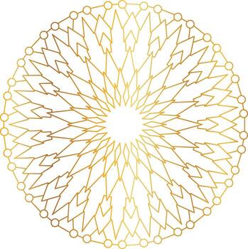 Royal Mandala design with golden gradient, background, pattern vector