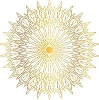 Royal Mandala design with golden gradient, background, pattern vector