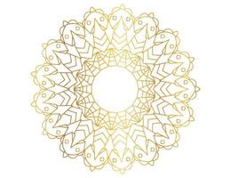Mandala Art with golden gradient, designing, background, vector