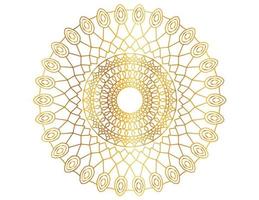 Golden gradient mandala design with royal art vector