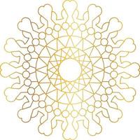Golden gradient mandala design with royal art vector
