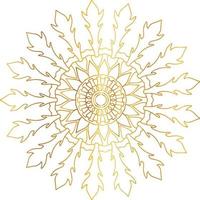 Golden gradient mandala design with royal art vector