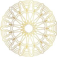 Royal Mandala design with golden gradient, background, pattern vector