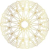 diseño de mandala real con degradado dorado, fondo, patrón vector