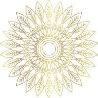 Royal Mandala design with golden gradient, background, pattern vector