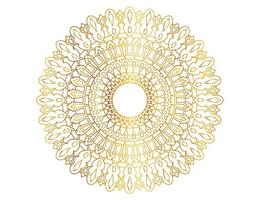 Golden gradient mandala design with royal art vector