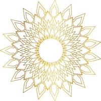 Royal Mandala design with golden gradient, background, pattern vector