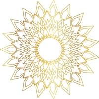 Royal Mandala design with golden gradient, background, pattern vector