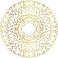 Royal Mandala design with golden gradient, background, pattern vector