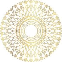 diseño de mandala real con degradado dorado, fondo, patrón vector