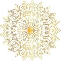 Royal Mandala design with golden gradient, background, pattern vector