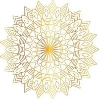 Royal Mandala design with golden gradient, background, pattern vector