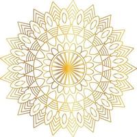 diseño de mandala real con degradado dorado, fondo, patrón vector