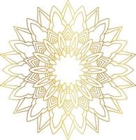 Royal Mandala design with golden gradient, background, pattern vector
