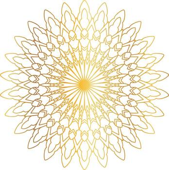 Royal Mandala design with golden gradient, background, pattern vector