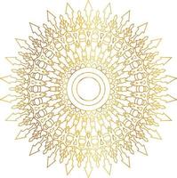 Royal Mandala design with golden gradient, background, pattern vector