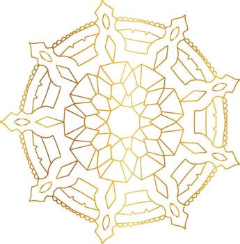 Royal Mandala design with golden gradient, background, pattern vector