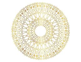 Golden gradient mandala design with royal art vector