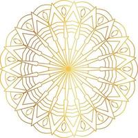 Royal Mandala design with golden gradient, background, pattern vector