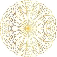 Royal Mandala design with golden gradient, background, pattern vector