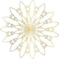 Royal Mandala design with golden gradient, background, pattern vector