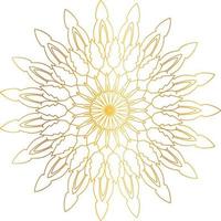 Royal Mandala design with golden gradient, background, pattern vector