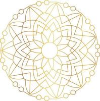 Royal Mandala design with golden gradient, background, pattern vector