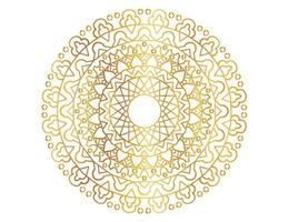 Mandala Art with golden gradient, designing, background, vector