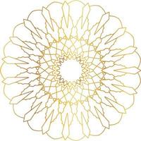 Royal Mandala design with golden gradient, background, pattern vector