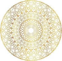 Royal Mandala design with golden gradient, background, pattern vector