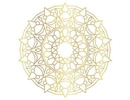 Mandala Art with golden gradient, designing, background, vector